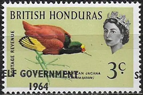 1964 British Honduras 3c. New Constitution variety MNH SG n. 218?