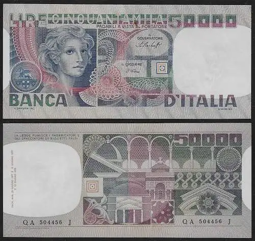 1978 Italia Lire 50.000 volto donna SUP Rif BI 79B Gigante