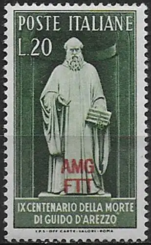 1950 Trieste A Guido d'Arezzo MNH Sassone n. 79