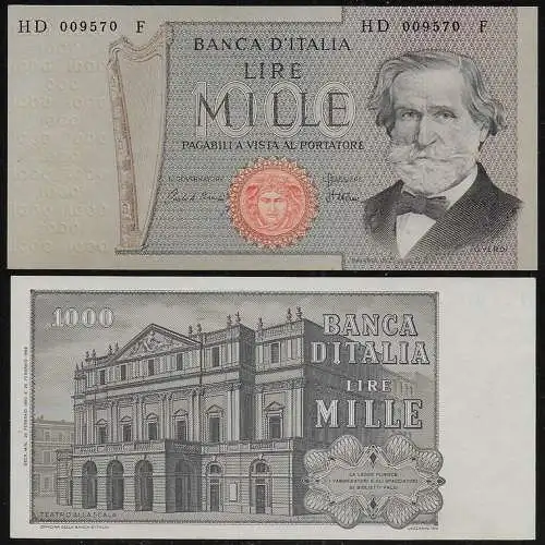 1979 Italy Lire 1.000 Verdi II FDS Rif BI 56F Gigante