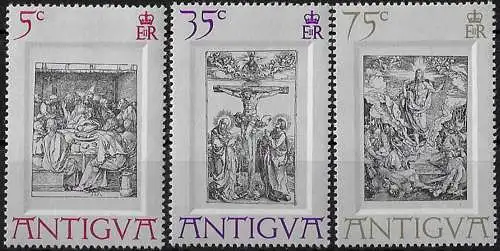 1971 Antigua works by Durer 3v. MNH SG n. 300/02