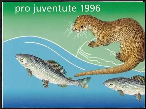 1996 Svizzera Pro Juventute Otter MNH SBHV n. 45