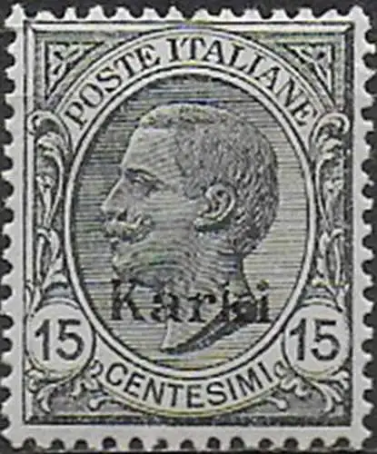 1921-22 Egeo Carchi 15c. gey MNH Sassone n. 10