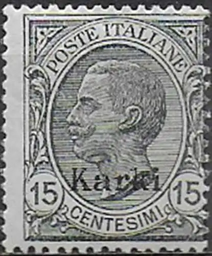 1921-22 Egeo Carchi 15c. gey mc MNH Sassone n. 10
