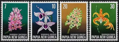 1974 Papua New Guinea flora conservation 4v. MNH YeT n. 274/77