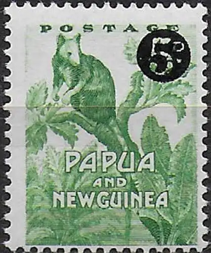1959 Papua ordinary stamp optd. 1v. MNH YeT n. 41