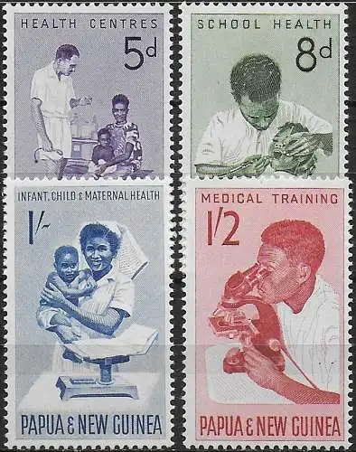 1964 Papua Pro childhood 4v. MNH YeT n. 58/61