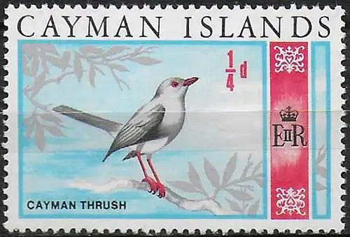 1969 Cayman Islands Gran Cayman Trush 1v. MNH SG n. 237