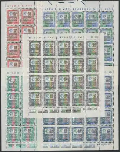 1978-79 Italia Siracusana high values 5 MS MNH Unificato n.1438/42