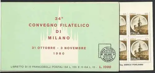 1980 Italia Forlanini booklet Unificato n. LR1
