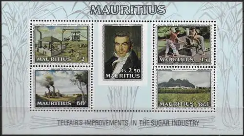 1969 Mauritius Sugar Industry MS MNH SG n. 412