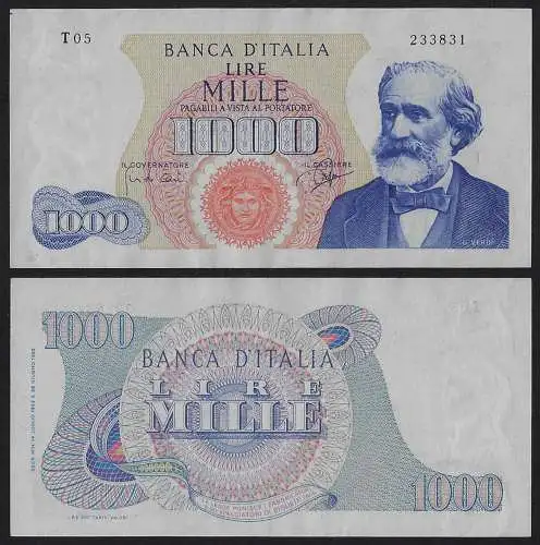 1962 Lire 1.000 Verdi I tipo SPL Gigante Rif. BI 55A