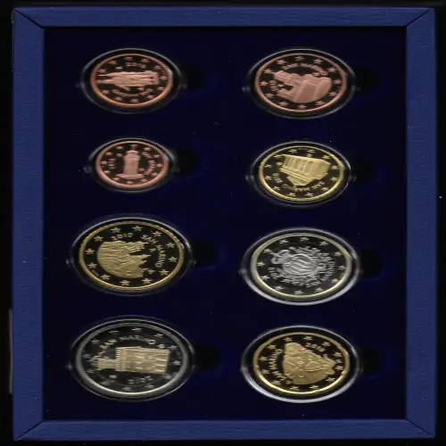 2010 San Marino Mint divisional 8 coins FS without cardboard