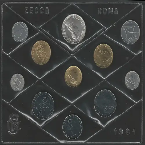 1981 Italia Mint divisional series 11 coins FDC-MS65