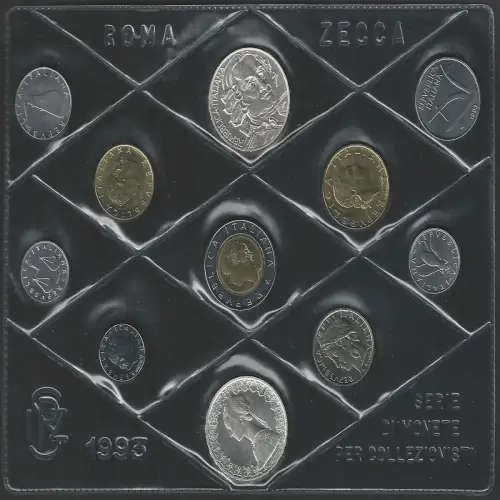 1993 Italia Mint divisional 11 coins FDC-MS65