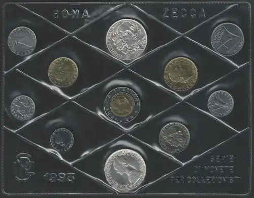 1993 Italia Mint divisional 11 coins FDC-MS65