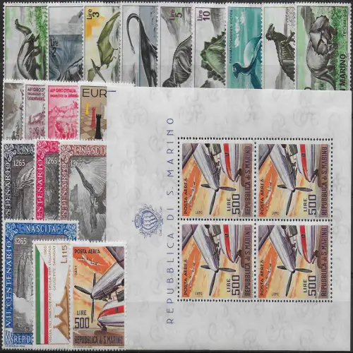 1965 San Marino complete year 19v.+1MS MNH