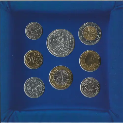 2000 San Marino Mint divisional 8 coins FDC-MS65