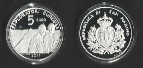 2011 San Marino 5euro Esploratori Europei FS-PF65