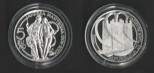 2006 San Marino 5euro Andrea Mantegna FS-PF65
