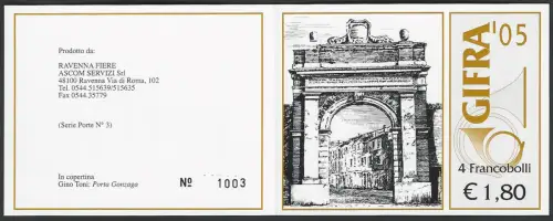 2005 Italia GIFRA booklet MNH Unificato LR16
