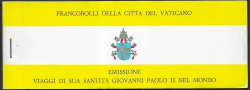 1982 Vaticano Viaggi del Papa 1 booklet MNH