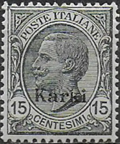 1921-22 Egeo Carchi 15c. gey MNH Sassone n. 10
