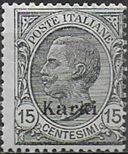 1921-22 Egeo Carchi 15c. gey mc MNH Sassone n. 10