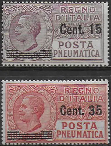 1927 Italia Pneumatica new value 2v. mc MNH Sassone n. 10/11