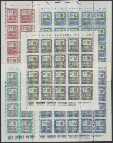 1978-79 Italia Siracusana high values 5 MS MNH Unificato n.1438/42