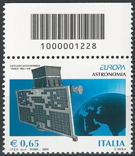 2009 Italia Europa Astronomia 0,65 codice a barre MNH Unif. 3138cb
