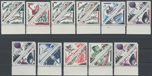 1956 Monaco postage due ovpt. 22v. MNH Unificato n. 453/72+A
