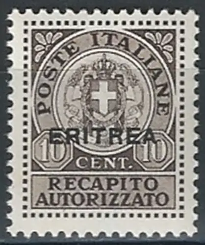 1939 Eritrea RA 10c. MNH Sass. n. 1
