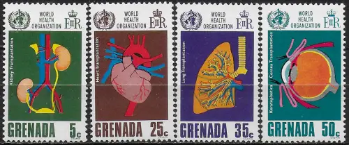 1968 Grenada World Health Organization 4v. MNH SG n. 322/25
