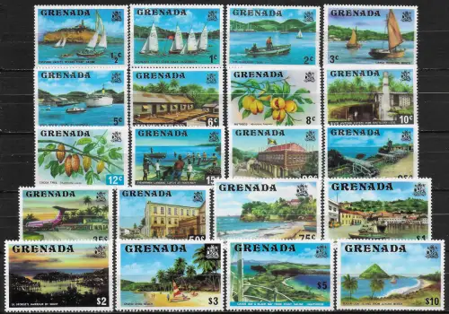 1975 Grenada Views of Granada 20v. MNH SG n. 649/68
