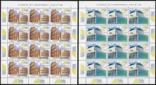 2008 Italia Festival Italia 2009 2 MF MNH Unificato n. 3065/66