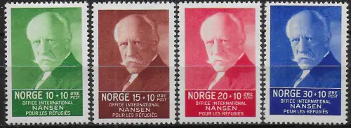 1935 Norvegia Fridtjof Nansen 4v. MNH Unificato n. 164/67