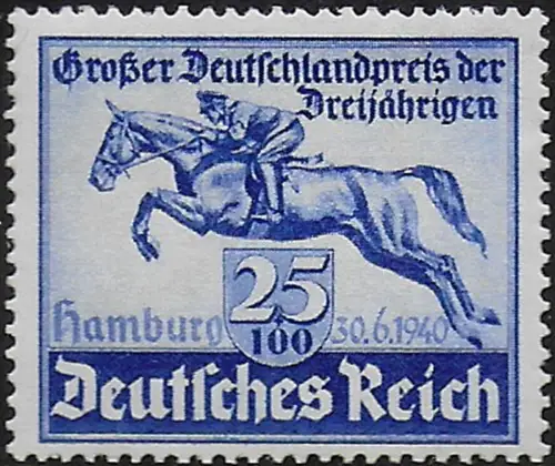 1940 Germania Reich Hamburg derby 1v. MNH Unificato n. 671