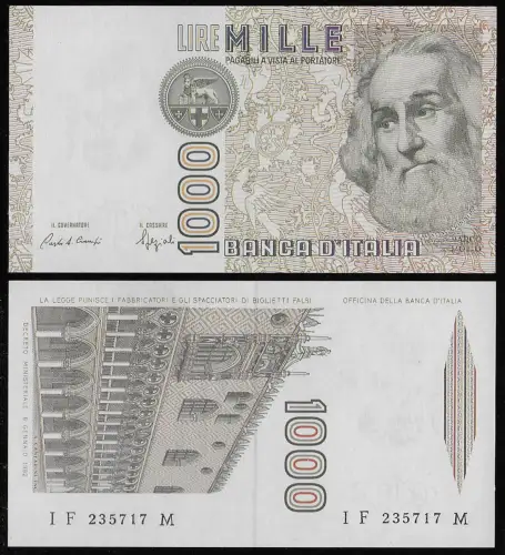 1988 Italia Lire 1.000 Marco Polo FDS Rif. BI 57F Gigante