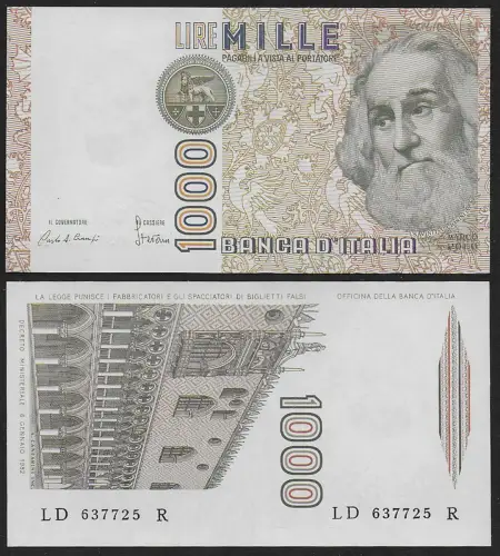 1985 Italia Lire 1.000 Marco Polo FDS Rif. BI 57D Gigante