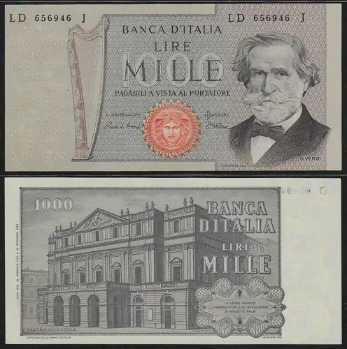 1980 Italy Lire 1.000 Verdi II FDS Rif BI 56G Gigante