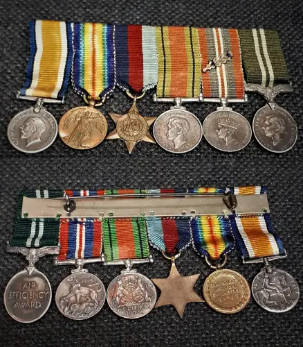 Gran Bretagna Medagliere Mignon 6pz Campagne Militari 6pz 2nd