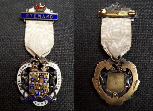 1923 Gran Bretagna medaglia Masonic Institution for Girls