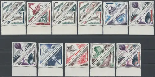 1956 Monaco postage due ovpt. 22v. MNH Unificato n. 453/72+A