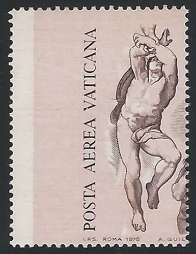 1976 Vaticano Universal Judgement (L. 1.000) variety MNH Sassone n. A 61B