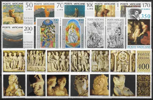 1977 Vaticano complete year 23v. MNH