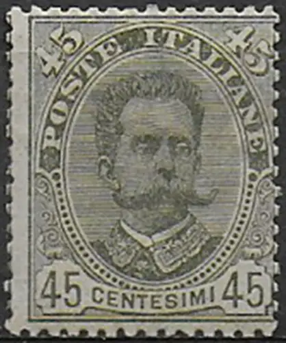 1895 Italia Umberto I 45c. olive green mc MNH Sassone n. 63