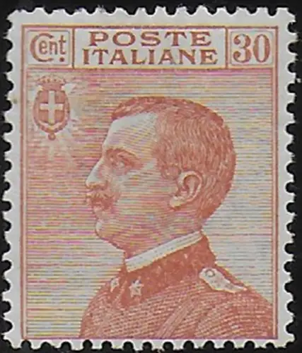 1922 Italia VE III 30c. orange brown MNH Sassone n. 127