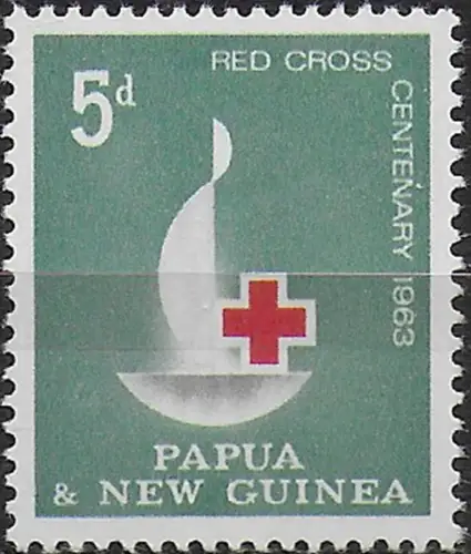 1963 Papua New Guinea Red Cross Centenary 1v. MNH YeT n. 53