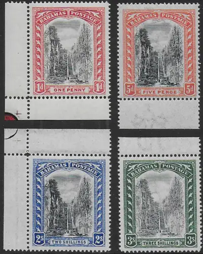 1901 Bahamas Queen's Staircase Nassau 4v. MNH SG n. 58/61